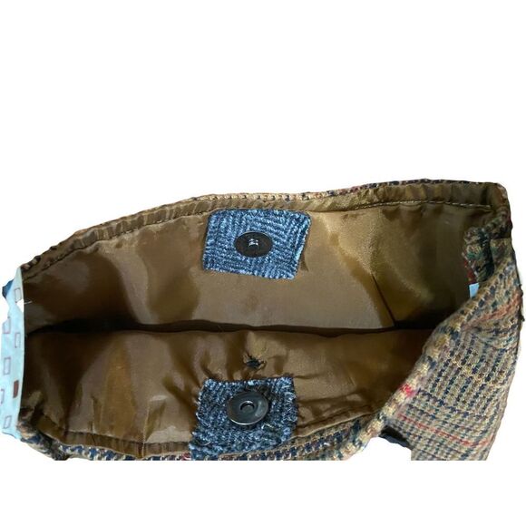 𝅺HANDMADE bag made of vintage fabric and ties - Picture 5 of 6